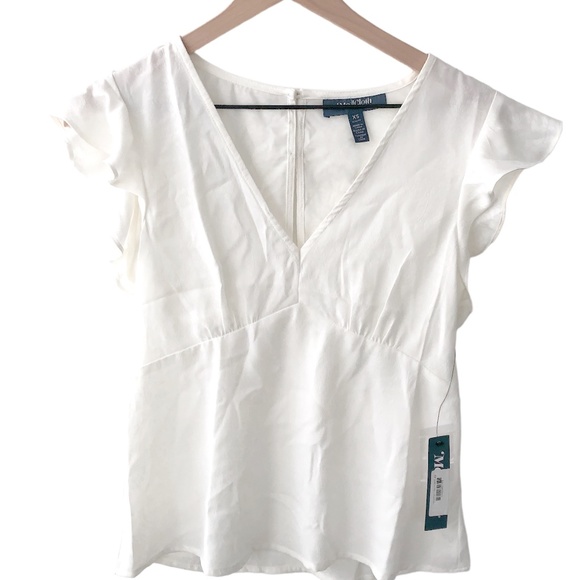 NWT MODCLOTH Just What I Needed Flutter Sleeve Top - Picture 5 of 12